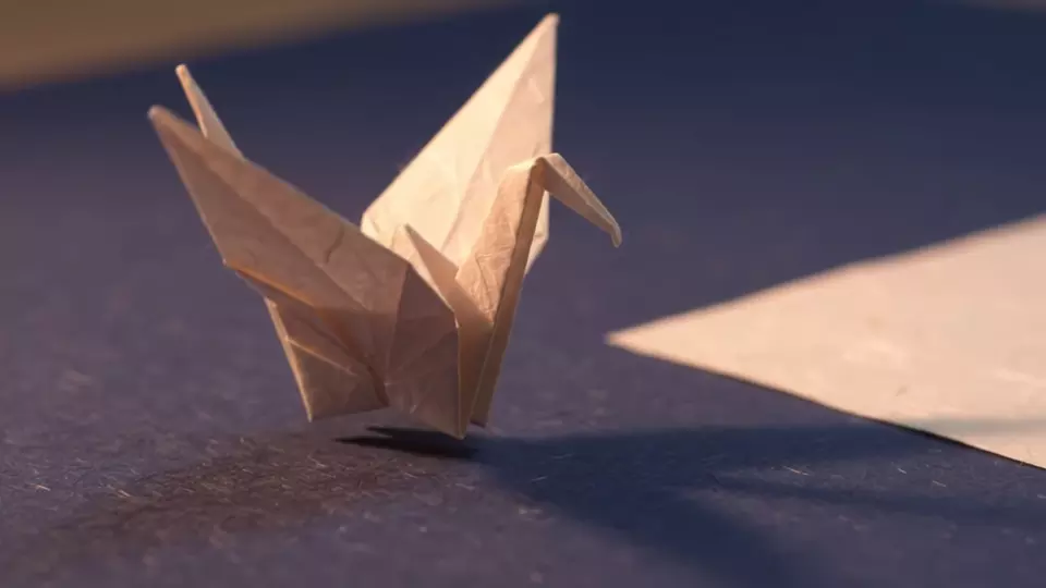Ein kleiner Flug aus Papier